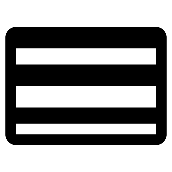 Rainbow Flag High Contrast Vector