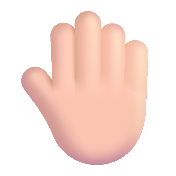 Raised Back Of Hand Color Light