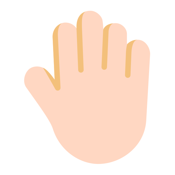 Raised Back Of Hand Flat Light