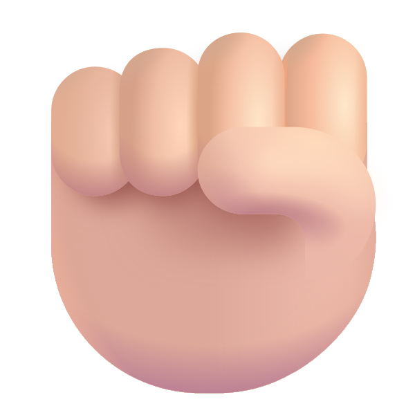 Raised Fist Color Light