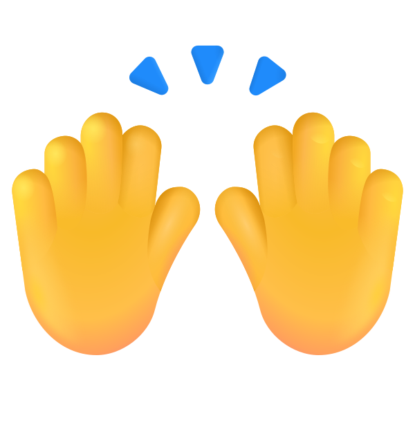 Raising Hands Color Default