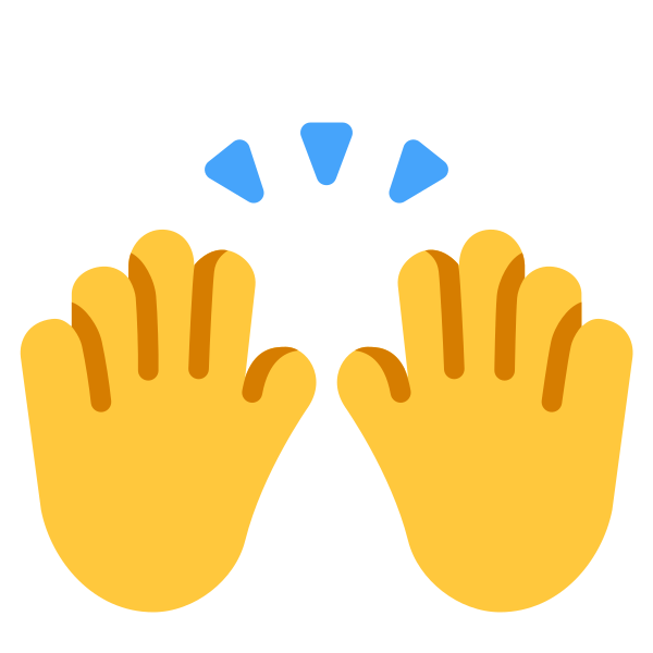Raising Hands Flat Default Vector