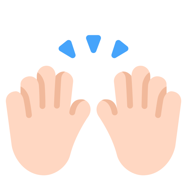 Raising Hands Flat Light