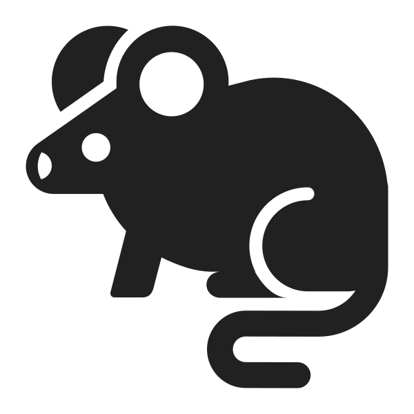 Rat High Contrast Vector