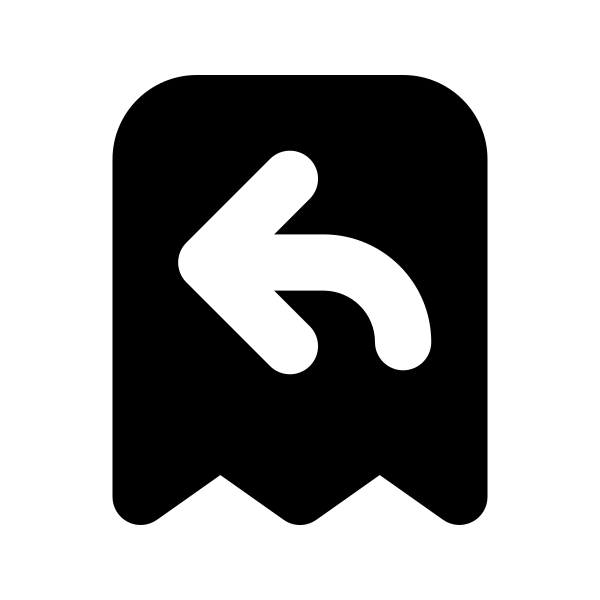 Receipt Refund Vector