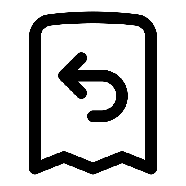 Receipt Refund Vector