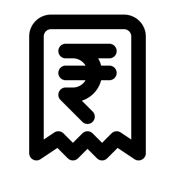Receipt Rupee