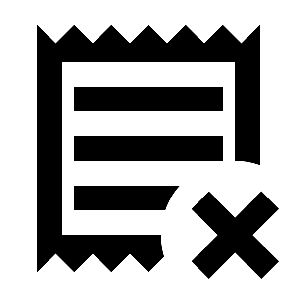 Receipt Text Remove Outline