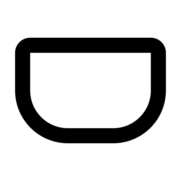 Rectangle Rounded Bottom