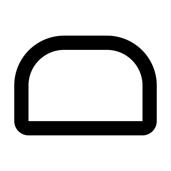 Rectangle Rounded Top