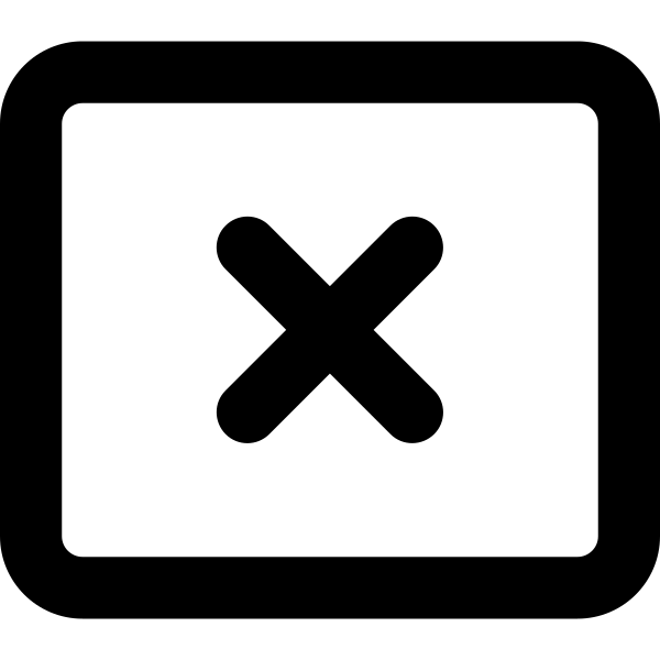 Rectangle Xmark