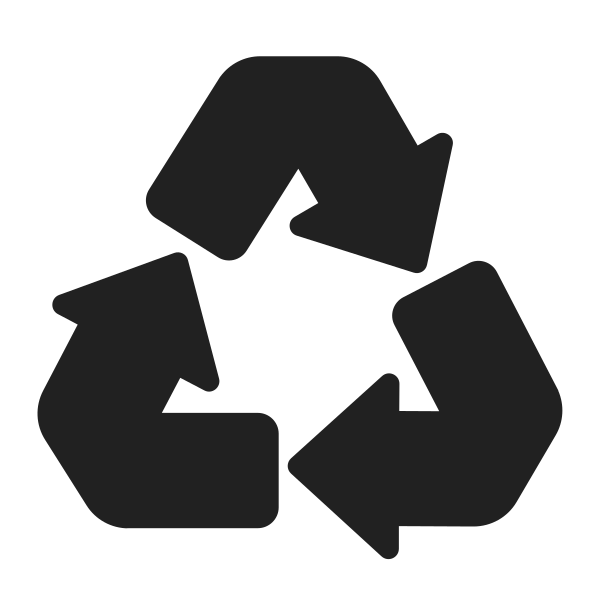 Recycling Symbol High Contrast Vector