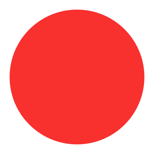 Red Circle Flat Vector