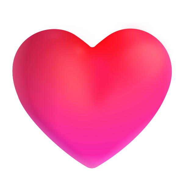 Red Heart Color Vector