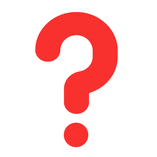 Red Question Mark Flat Vector