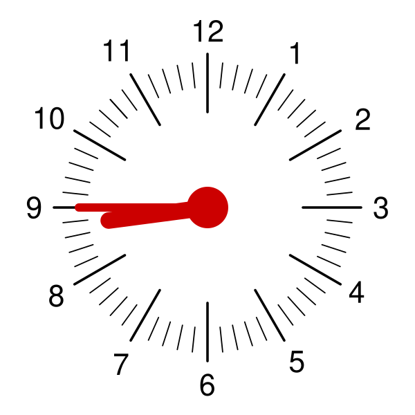 Reloj 08 45