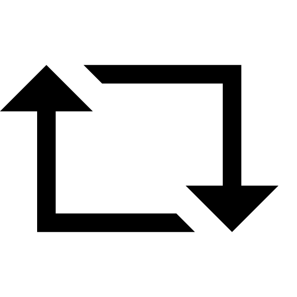 Retweet Solid Vector