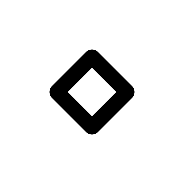 Rhombus Medium Outline