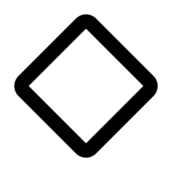 Rhombus Outline