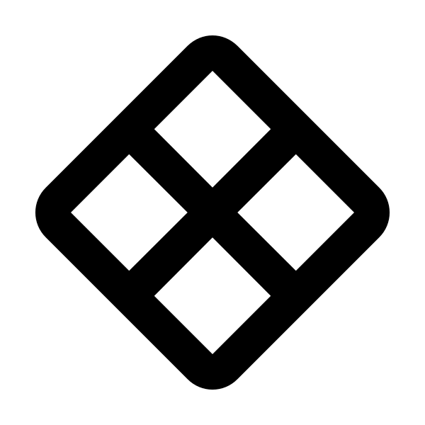 Rhombus Split Outline