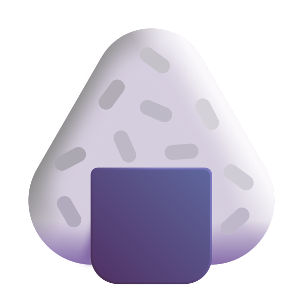 Rice Ball Color Vector
