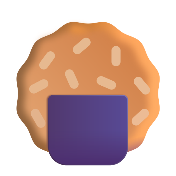 Rice Cracker Color Vector