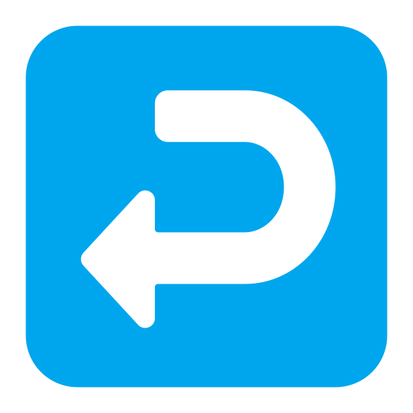 Right Arrow Curving Left Flat Vector