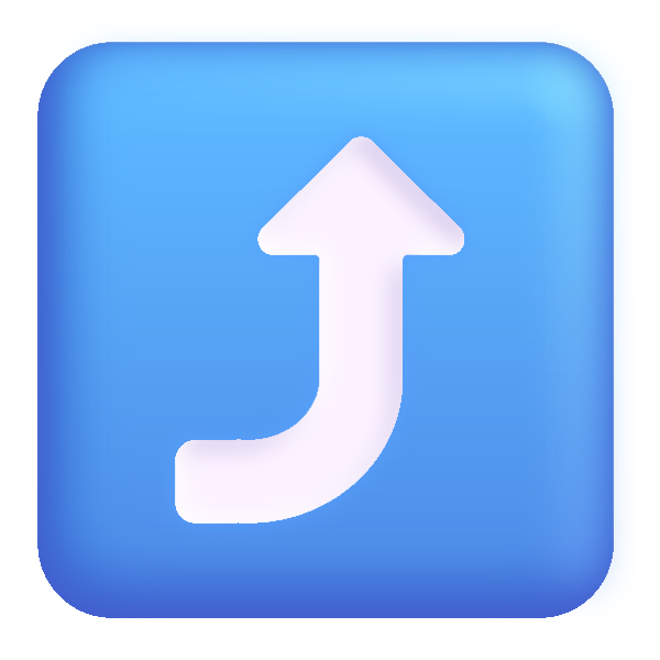 Right Arrow Curving Up Color