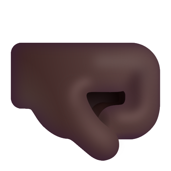 Right Facing Fist Color Dark