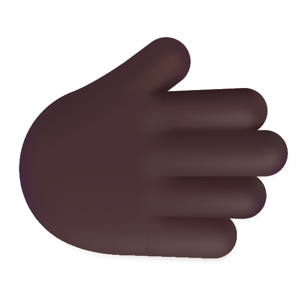 Rightwards Hand Color Dark Vector