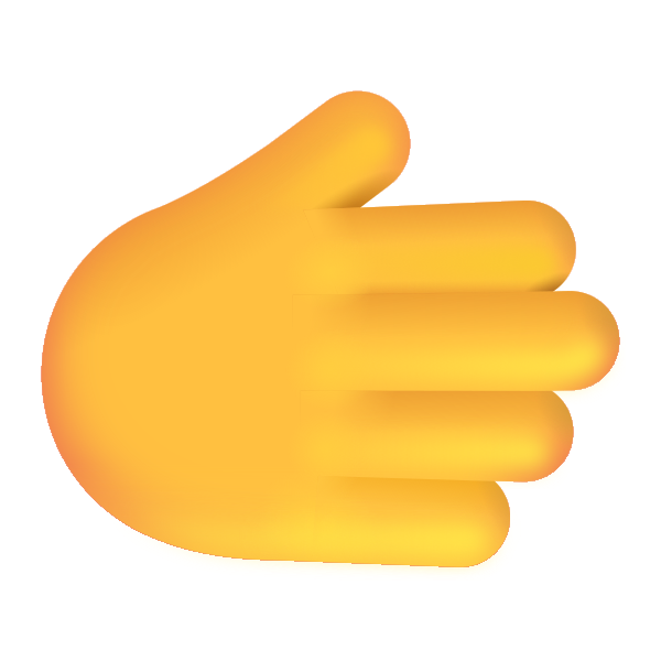 Rightwards Hand Color Default Vector