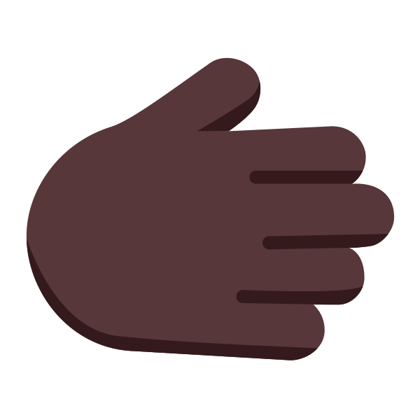 Rightwards Hand Flat Dark