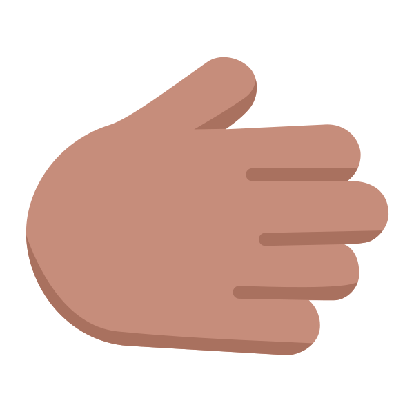 Rightwards Hand Flat Medium Vector