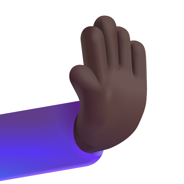 Rightwards Pushing Hand Color Dark Vector