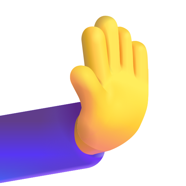 Rightwards Pushing Hand Color Default Vector