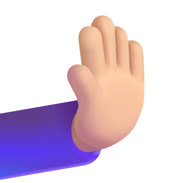 Rightwards Pushing Hand Color Medium Light Vector
