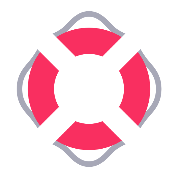 Ring Buoy Flat Vector