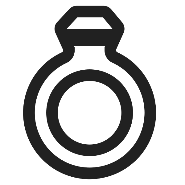 Ring High Contrast Vector