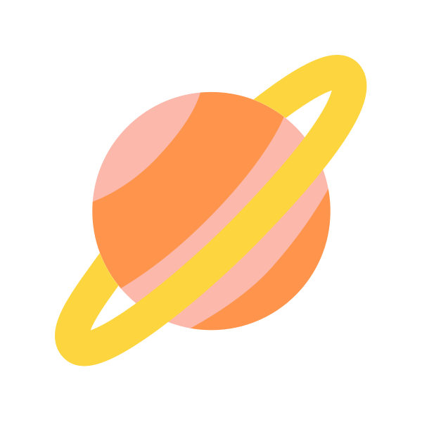 Ringed Planet Flat