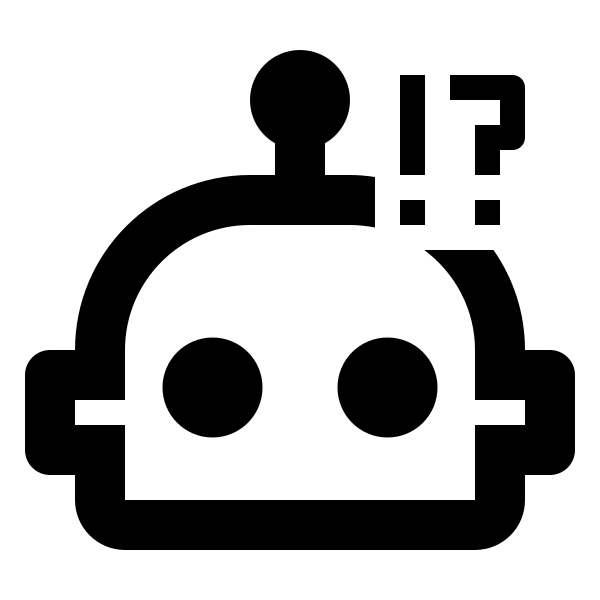 Robot Confused Outline