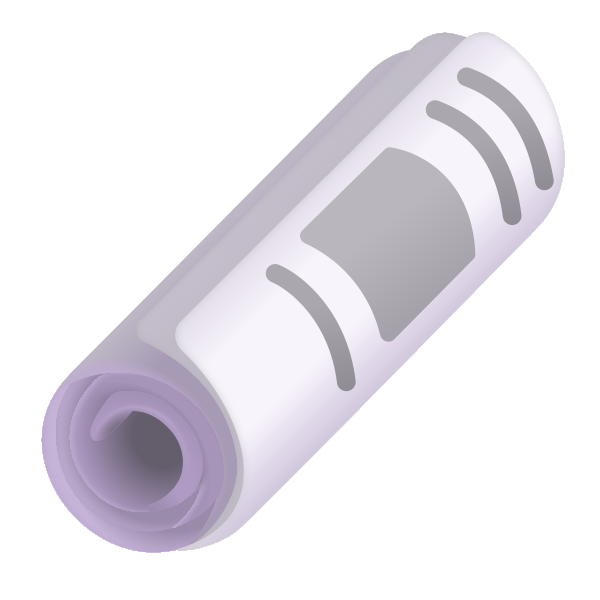 Rolled Up Newspaper Color Vector