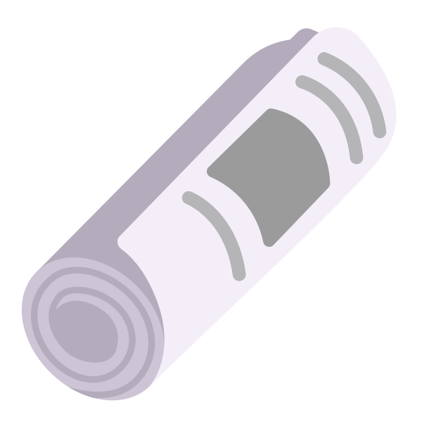 Rolled Up Newspaper Flat Vector