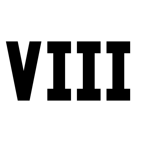 Roman Numeral 8