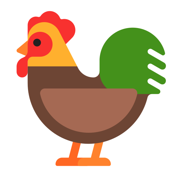 Rooster Flat Vector