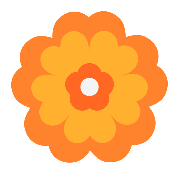 Rosette Flat Vector