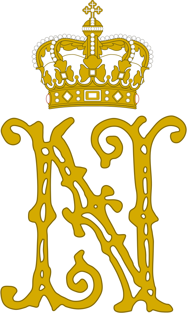 Royal Monogram Of Crown Prince Nicholas II Of Montenegro