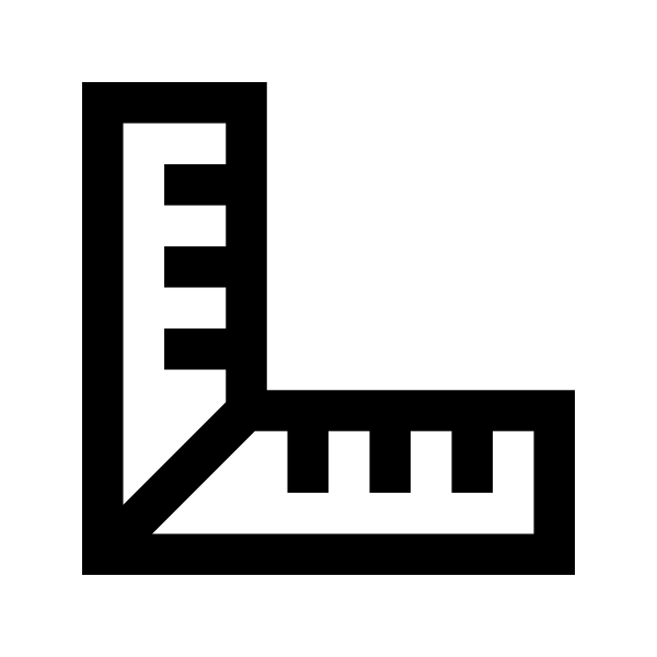 Ruler Combined Solid Vector