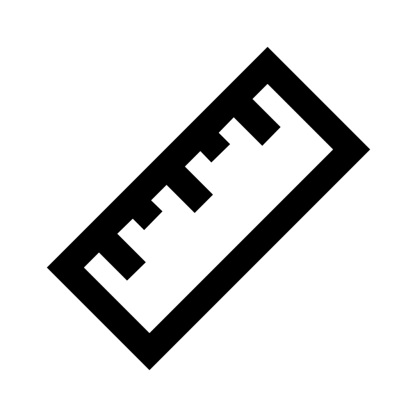 Ruler Solid Vector