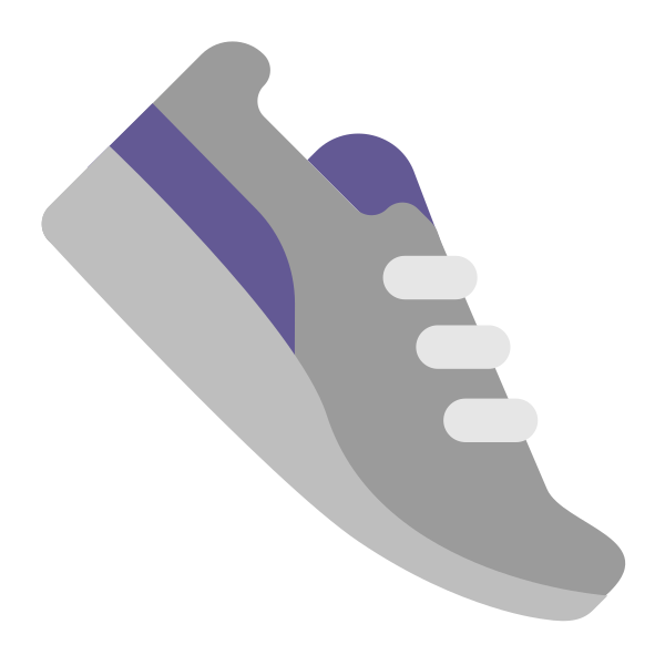 Running Shoe Flat Vector