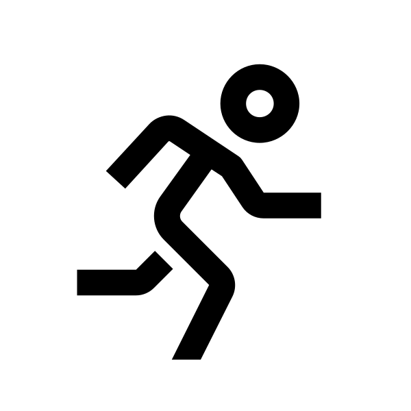 Running Solid Vector